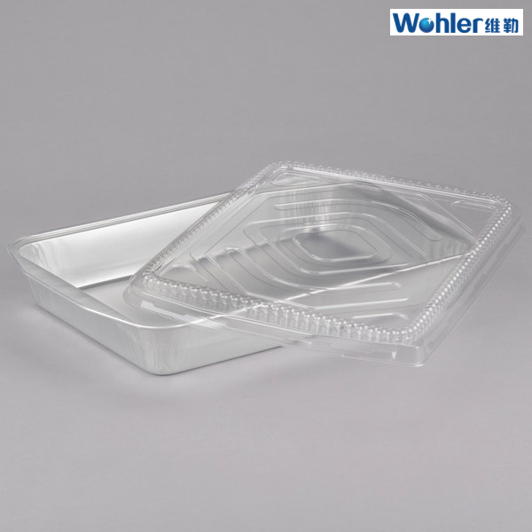 round Disposable Aluminium Food Container With Compartment
