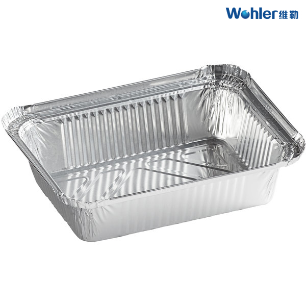 Square Premium Quality Aluminium Foil Container with lid