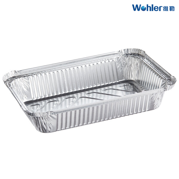 round Disposable Aluminium Food Container with cardboard lid