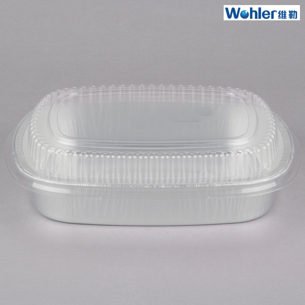 Smoothwall OEM Aluminium Food Container With Compartment