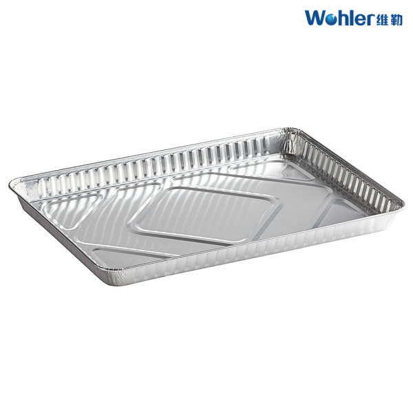 Square Air Tight Aluminium Foil Box in oven