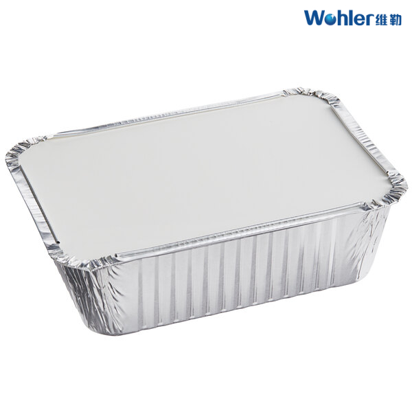 small Recyclable Aluminium Foil Box for baking cake